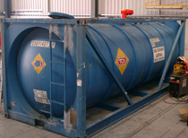 20,000 litre cylindrical stainless steel vessel