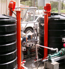 Pipe stand mounted mixers